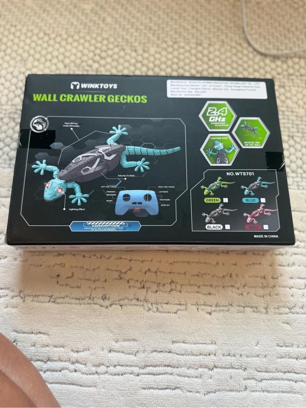 Remote Control Robotic Lizard - Green